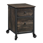 Sauder - Steel River 2-tiroir Caisson classeur - Finition Carbon Oak (423974)-2 tiroirs - Format lettre