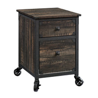 Sauder - Steel River 2-tiroir Caisson classeur - Finition Carbon Oak (423974)-2 tiroirs - Format lettre
