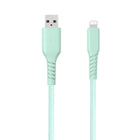 Basic Tech - Câble Lightning Tressé de 6 pi - Menthe-Élégant et sans enchevêtrement