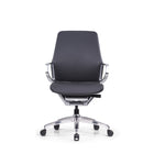 DecentLiving - Chaise de bureau à hauteur standard - Gros-Chaise de bureau en cuir véritable haut de gamme