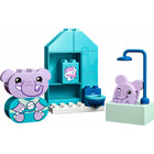 LEGO - Duplo Mes premières routines quotidiennes : l'heure du bain-Livré avec 2 jouets éléphants, ainsi que des toilettes, une baignoire et une douche en briques