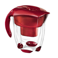 Mavea - Pichet de filtration d'eau Elemaris XL 9 tasses, rouge rubis (M1018906)-Elemaris Systems utilise une conception et une technologie de pointe pour une eau saine et savoureuse