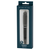 General Supply Goods + Co − Stylo à bille rétractable − 1,0 mm − noir mat-Stylo à bille rétractable