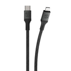 Scosche - câble tressé de recharge et synchronisation Strikeline pour les appareils Lightning/USB-C - 2,4 m - gris spatial-CERTIFIÉ APPLE MFI : Notre connecteur Lightning est certifié Apple MFI pour garantir sa compatibilité avec tout appareil Apple Lightning.