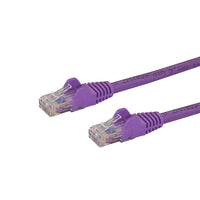 StarTech  Câble de répartition Cat6 Ethernet avec connecteurs RJ45 à pare-fils, 5 pi, pourpre (N6PATCH5PL)-Protecteurs des pinces du connecteur RJ45 éliminant les accrocs et les fêlures durant l'installation