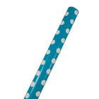 JAM PaperMD – Papier d’emballage-cadeau à pois, format géant, 40 pi2, bleu avec pois blancs, 3/paquet (2226416993g)-Bleu/blanc
