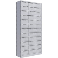 Metalware – Étagère enclenchable RK886, 13 tablettes, 36 x 18 x 76 po, gris pâle-Système de tablettes ajustables offrant un espace de rangement solide, mais économique qui convient à vos besoins