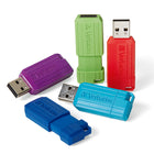 Verbatim - Clé USB 2.0 16 Go à rayures - paquet de 5 -Logiciel de protection par mot de passe disponible en téléchargement - Windows uniquement
