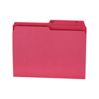 Hilroy - Chemises à onglet - format lettre - 9 po x 11 3/4 po - rose - paquet de 100-Chemises à onglet colorées de format lettre