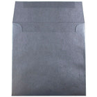 JAM Paper Enveloppes carrées Stardream métalliques, 6 po, anthracite, 50/paquet-Intérieur vierge où écrire un mot personnalisé
