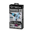CJ Tech - Câble de charge universel magnétique de Micro USB, Type C et Lightning Non MFI 6 pi - Noir-Cela évite d'avoir à transporter 3 câbles différents car les 3 embouts sont inclus à l'intérieur