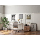 Can-Bramar Glassara Writing Desk - White-Le châssis en acier thermolaqué est suffisamment robuste pour supporter le poids tout en assurant une stabilité exceptionnelle