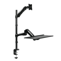 TygerClaw – Poste travail assis-debout pour écran (TYDS14011)-Supporte la plupart des écrans de 13 à 27 po pesant jusqu’à 19 lb.