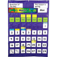 Carson Dellosa - Tableau à pochettes calendrier et température-Élèves de la prématernelle à la 5e année primaire