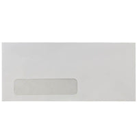 JAM Paper Enveloppes commerciales no 10 avec fenêtre, 4,125 x 9,5 po, blanc, 250/paquet (1633173cf)-enveloppes commerciales no 10