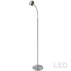Lampadaire DEL 5W, finition chromée satinée-1