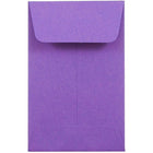 JAM Paper - Enveloppes à monnaie nº 1, 2,25 x 3,5 po, papier recyclé Brite Hue violet, 1000/paquet-Enveloppes à monnaie