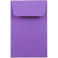 JAM Paper - Enveloppes à monnaie nº 1, 2,25 x 3,5 po, papier recyclé Brite Hue violet, 1000/paquet-Enveloppes à monnaie