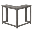 Monarch Specialties - 3658 Table D'Appoint Console De Coin 36 po L - Gris-Garantie : 1 an limite pour les pieces