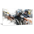 Designart – Imprimé sur toile, plaquage au football (PT2562-32-16)-Impression