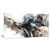 Designart – Imprimé sur toile, plaquage au football (PT2562-32-16)-Impression