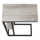 Monarch Specialties - 3671 Table D'Appoint - 25 po H/Gris/Metal Noir-9