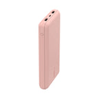 Belkin - Batterie externe BoostCharge 20 000 mAh à 3 ports - Or rose-Cette batterie externe BoostCharge vous permet de charger simultanément un maximum de 3 appareils grâce à un port USB-C et deux ports USB-A. Obtenez une charge rapide et fiable sur votre iPhone.