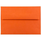 JAM Paper Enveloppes recyclées à fermeture gommée Brite Hue, format livret, 3 5/8 x 5 1/8 po, orange, paq./100-Orange