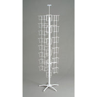 Eddies Hang-Up Display Ltd. Support tournant de 40 poches pour cartes - Blanc - combinaison de 40 poches-Tourneur de cartes