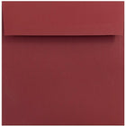 JAM Paper Enveloppes simples carrées, 6 x 6 po, rouge foncé, 250/paquet-Enveloppes simples carrées rouge foncé