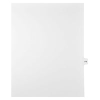 Mark Maker – Onglets séparateurs juridiques blancs, 1/15 onglets, format lettre, sans trous, numéro 175, 25/paquet-Onglets séparateurs blancs, 1/15 onglets
