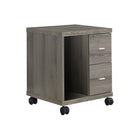 Monarch Specialties - 7056 Credence 2 Tiroirs - Taupe Fonce-Fini moderne, style bois récupéré taupe foncé
