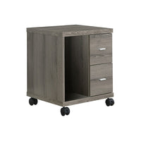 Monarch Specialties - 7056 Credence 2 Tiroirs - Taupe Fonce-Fini moderne, style bois récupéré taupe foncé