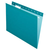Chemise suspendue colorée haut de gamme Pendaflex Reversaflex, sarcelle, format lettre, paquet de 25-Elles sont 10 fois plus robustes que les chemises ordinaires et peuvent contenir plus de feuilles sans se déchirer.