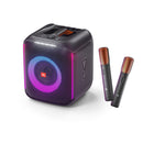 JBL - PartyBox Encore Haut-parleur de fête portable avec 2 micros - Noir-10 heures de temps de jeu