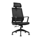 Brassex - Chaise de bureau executif Wesley, noir-Le design ergonomique comprend une assise en mousse haute densité et des accoudoirs fixes pour soutenir votre corps même pendant les journées les plus longues