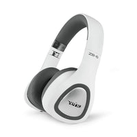 Veho – Casque d'écoute sans fil Bluetooth supra-auriculaire ZB-6, blanc-Pile rechargeable intégrée permettant jusqu'à 24 heures de lecture de musique en continu