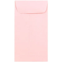 JAM Paper Enveloppes à monnaie nº 7, 6,5 x 3,5 po, rose layette, 500/paquet-Enveloppes à monnaie