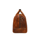 Tolredo Kratos Leather Travel Duffel - Brown-Une poche à chaussures zippée dédiée avec doublure hydrofuge