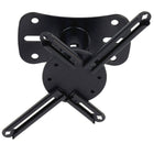 Kanto - Support de projecteur universel P101 pour plafonds plats et inclinés, noir-Mesure 3 po (7,6 cm) du plafond à la partie supérieure du projecteur