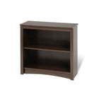 Prepacâ – Bibliothèque Espresso à 2 tablettes-Dimensions : 29 haut. x 31 1/2 larg. x 13 prof. (po)