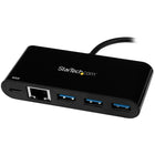 StarTech ® Adaptateur USB-C vers Gigabit Ethernet avec concentrateur USB 3.0 à 3 ports et USB Power Delivery (US1GC303APD)-Améliorez la connectivité de votre appareil USB-C grâce au port RJ45 GbE et aux trois ports USB Type-A