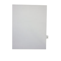 Mark Maker – Onglets séparateurs juridiques blancs, 1/26 onglets, format lettre, sans trous, lettre T, 25/paquet-Onglets séparateurs blancs, 1/26 onglets