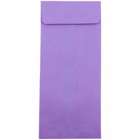 JAM Paper #12 Policy Commerciales Enveloppes Colourées - 4,75" x 11" - Violet violet recyclé - Paquet de 50-Couleur : Enveloppe violette