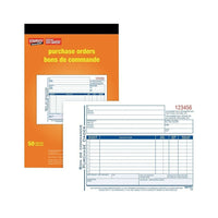 Staples Bons de commande, SDC53B, duplicatas, autocopiants, bilingues, agr-Utilisés pour formaliser les transactions des achats et assurer un suivi juste de ces achats