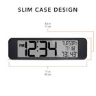 Marathon Watch - Horloge ultra-large avec précision atomique - Noir-Fuseaux Horaires Réglables : réglez sur huit fuseaux horaires (HST, AKST, PST, MST, CST, EST, AST, NFST) et réglez la préférence d'heure d'été sur marche ou arrêt