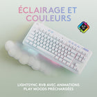 Logitech G713 Clavier gamer filaire mécanique avec éclairage RVB LightSync - Tactile switchs - Blanc-Toujours activé : toujours prêt à jouer, simplement et sans soucis, avec la connectivité du clavier USB-C filaire