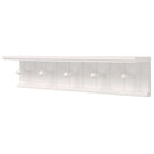 Kian – Étagère murale, 24 x 4 x 5,25 po, 5 patères, blanc (FN00382-9INT)-Matériau: l'étagère murale flottante est faite de panneaux de fibres de bois à densité moyenne (MDF) de haute qualité et durables qui assurent la stabilité. Comptez sur l'étagère pour garder vos articles sains et saufs, avec une finition visuellement agréable