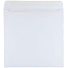 JAM Paper Enveloppes carrées de 9,5 x 9,5 po, blanc ordinaire, 50/paquet-Intérieur vierge où écrire un mot personnalisé