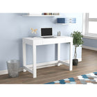 Safdie & Co. 39L Bureau - Blanc 1 Compact Tirroir-Sens moderne et contemporain.